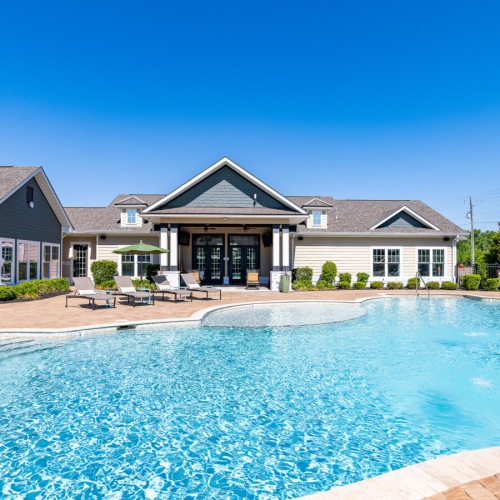 Shimmering resort-style pool